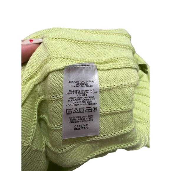 Ann Taylor Bright Green Short Sleeve Sweater NWT - Picture 7 of 12